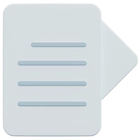 Papers  3D Icon