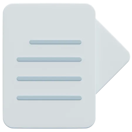 Papers 3D Icon