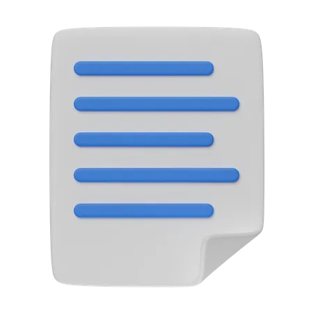 Papier  3D Icon