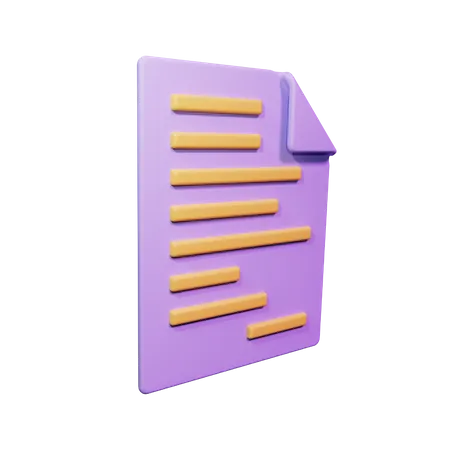 Papier  3D Icon