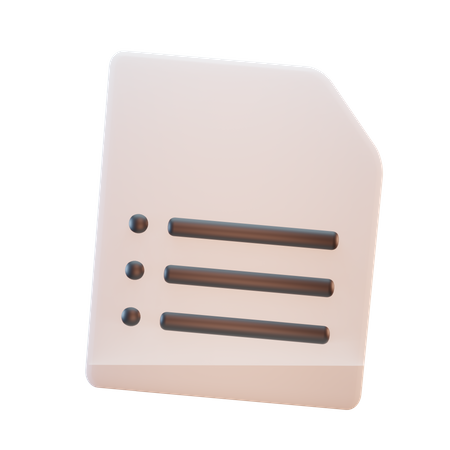 Papier  3D Icon