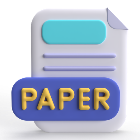 Papier  3D Icon