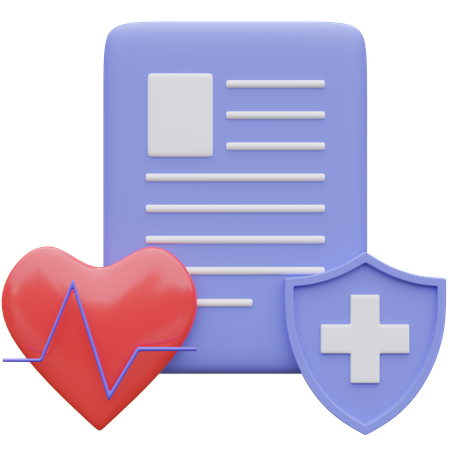 Papier d'assurance  3D Icon