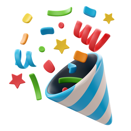 Papierkonfetti  3D Icon