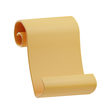 Papier parchemin  3D Icon