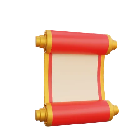 Papier parchemin chinois  3D Icon