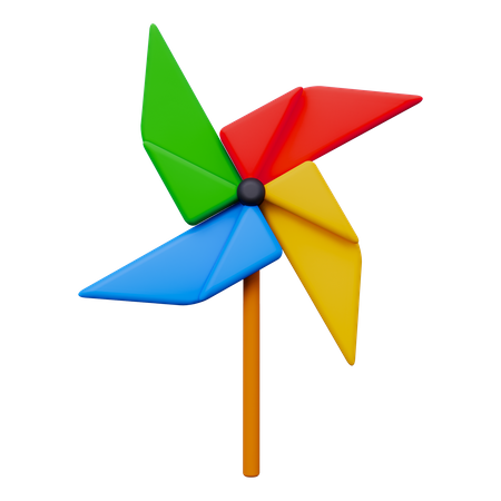 Windmühle aus Papier  3D Icon