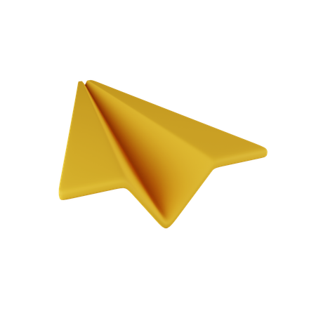 Papierflieger  3D Icon