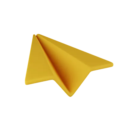 Papierflieger  3D Icon