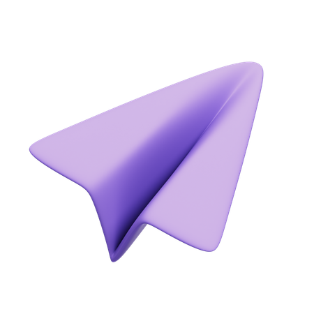 Papierflieger  3D Icon