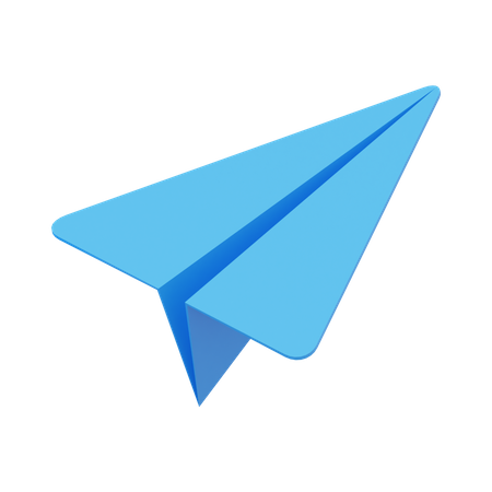 Papierflieger  3D Icon