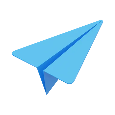 Papierflieger  3D Icon