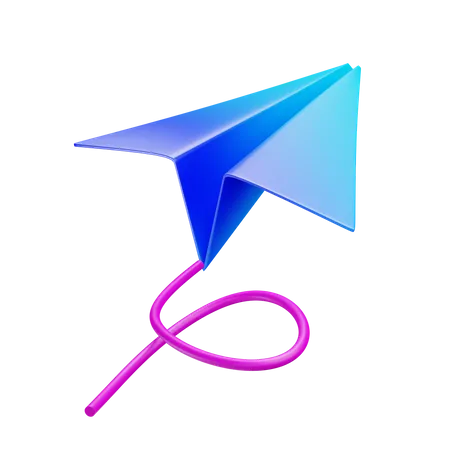 Papierflieger  3D Icon