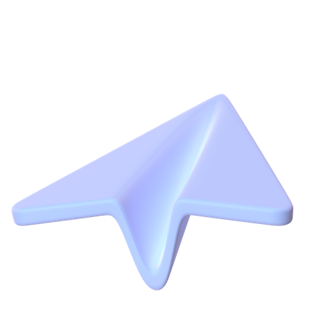 Papierflieger  3D Icon