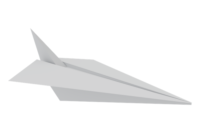 Papierflieger  3D Icon