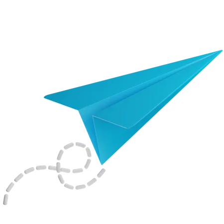 Papierflieger  3D Icon