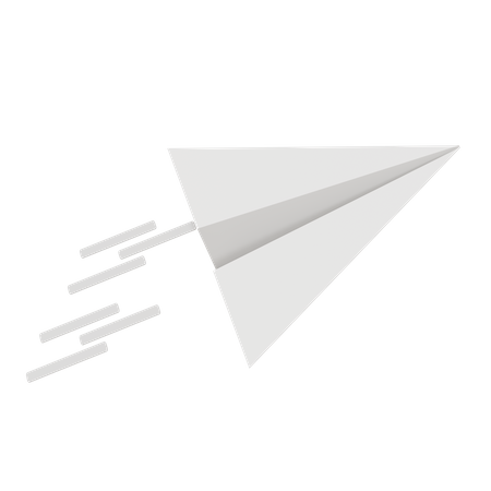 Papierflieger  3D Icon