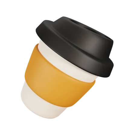 Kaffeebecher aus Pappe  3D Illustration