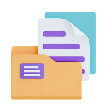 Papierordner  3D Icon