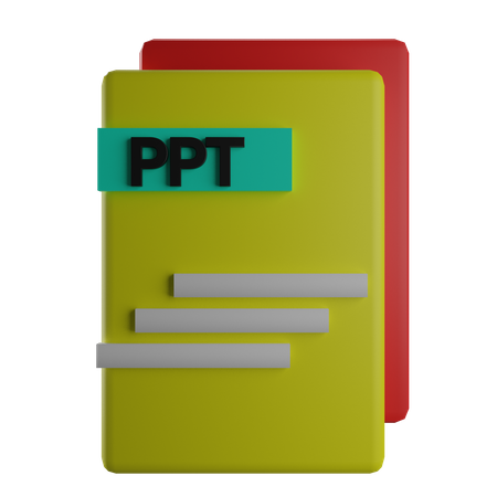 Papiers ppt  3D Icon