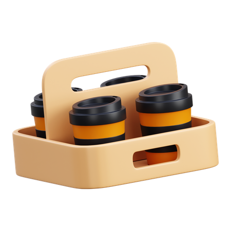 Papier tablett trinken  3D Icon