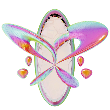 Papillon  3D Icon