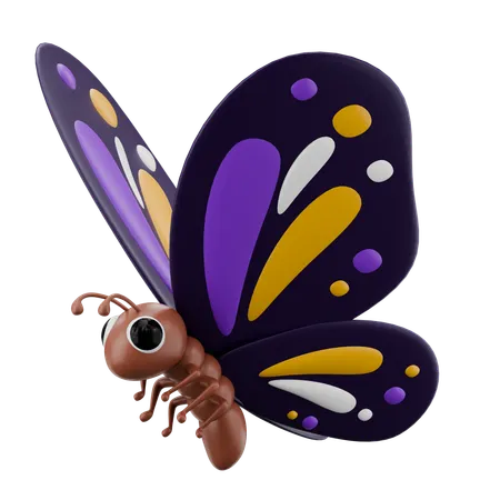 Papillon  3D Icon
