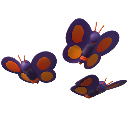 Papillon  3D Illustration