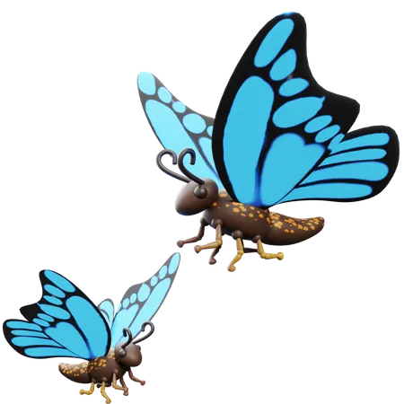 Papillon  3D Icon