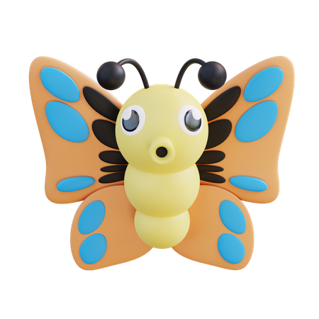 Papillon  3D Icon