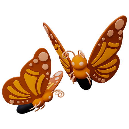 Papillon  3D Icon