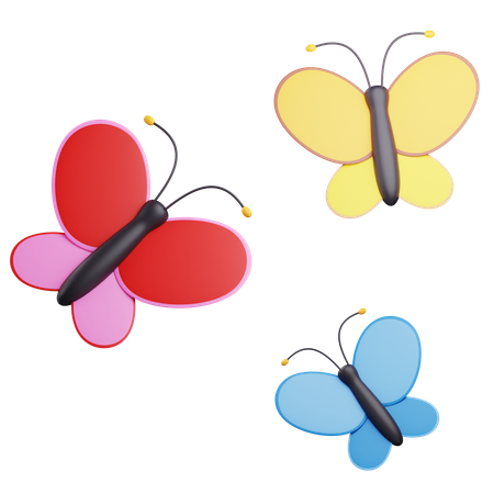 Papillons  3D Icon