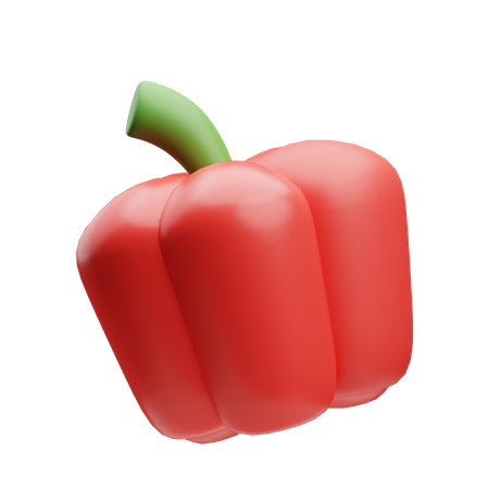 Paprika rouge  3D Illustration