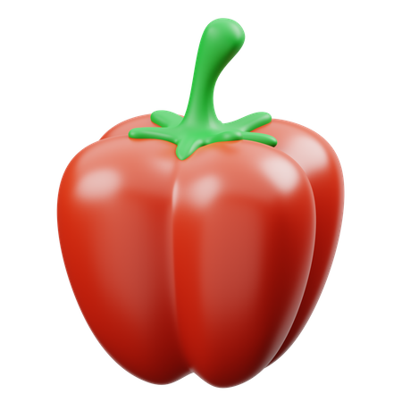 Paprika rouge  3D Icon