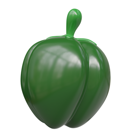 Paprika vert  3D Icon