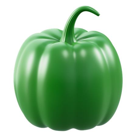 Paprika vert  3D Icon