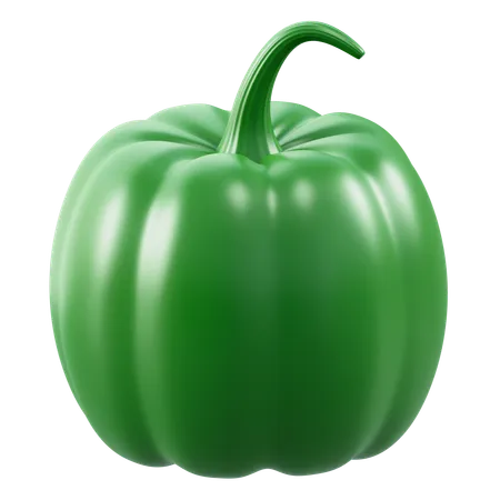 Paprika vert  3D Icon