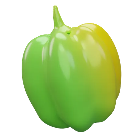 Paprika vert  3D Icon