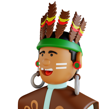 Papua  3D Icon