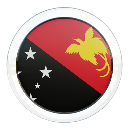 Papua New Guinea Flag  3D Flag