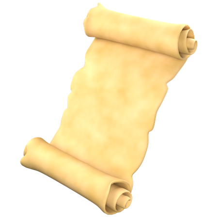 Papyrus Scroll  3D Icon