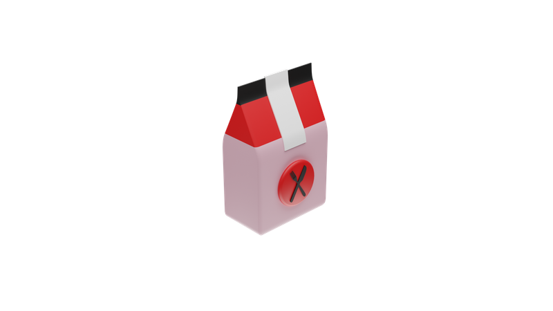 Paquet de nourriture  3D Icon