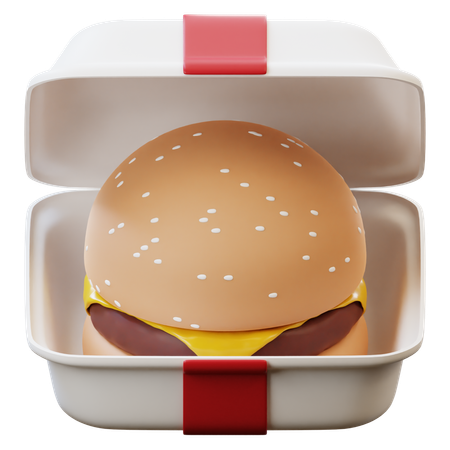 Forfait hamburger  3D Icon