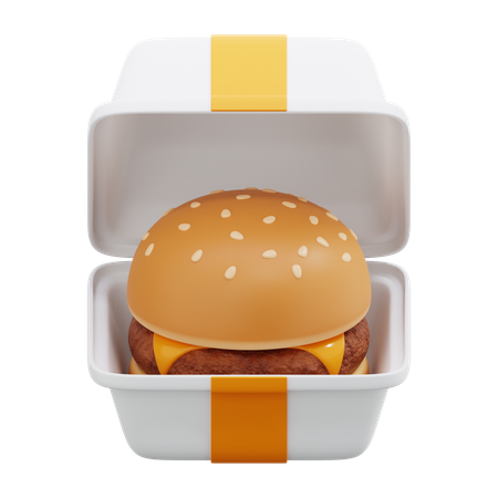 Forfait hamburger  3D Icon