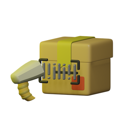 Code-barres du colis  3D Icon