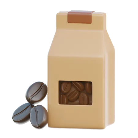 Paquet de café  3D Icon