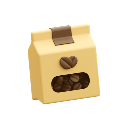 Paquet de café  3D Icon