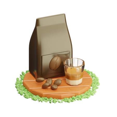 Forfait café  3D Icon