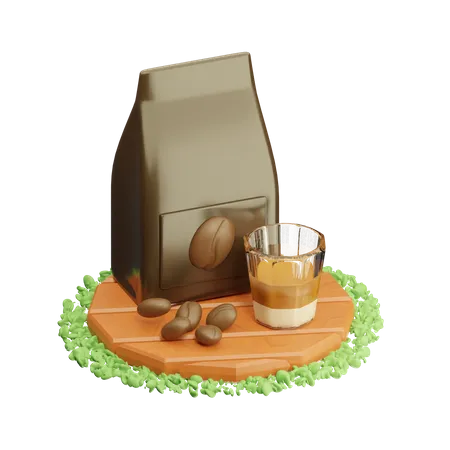 Forfait café  3D Icon