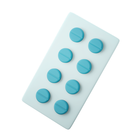 Paquet de comprimés  3D Icon